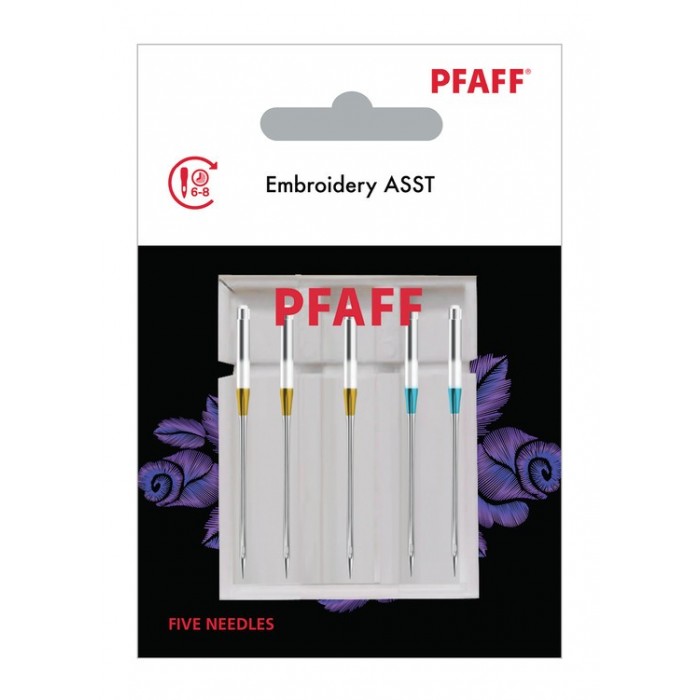 Pfaff 821197096 Embroidery Needles Blister of 5 pcs mixed
