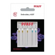 Pfaff 821197096 Aiguilles à broder Blister de 5 pcs mélangé