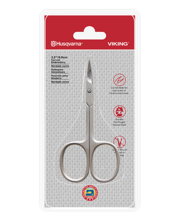 Husqvarna Viking 920665996 Curved Embroidery Scissor 3.5" / 8.9 cm