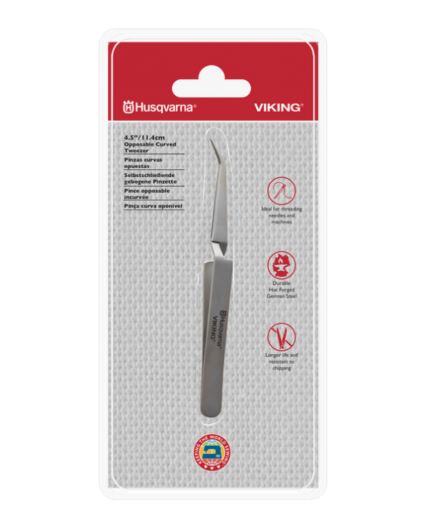 Pince à épiler incurvée opposable de 11,4 cm/4,5 po Husqvarna Viking - 920667996