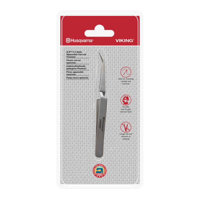 Pince à épiler incurvée opposable de 11,4 cm/4,5 po Husqvarna Viking - 920667996