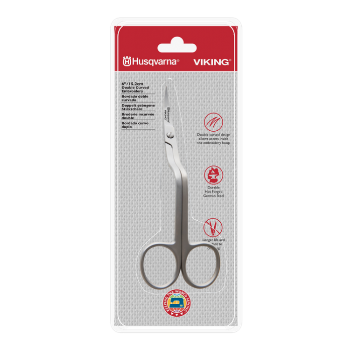 15.2CM/6" Husqvarna Viking Double Curved Embroidery Scissors - 920668996