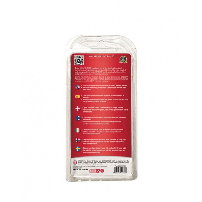 Invisible hem foot - 250059502