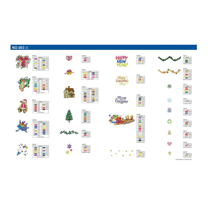 BLECUSB3 Ricami Brother Collection 3 - Winter period and holidays