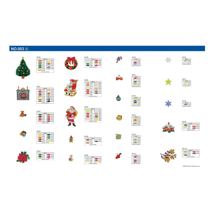 BLECUSB3 Ricami Brother Collection 3 - Winter period and holidays