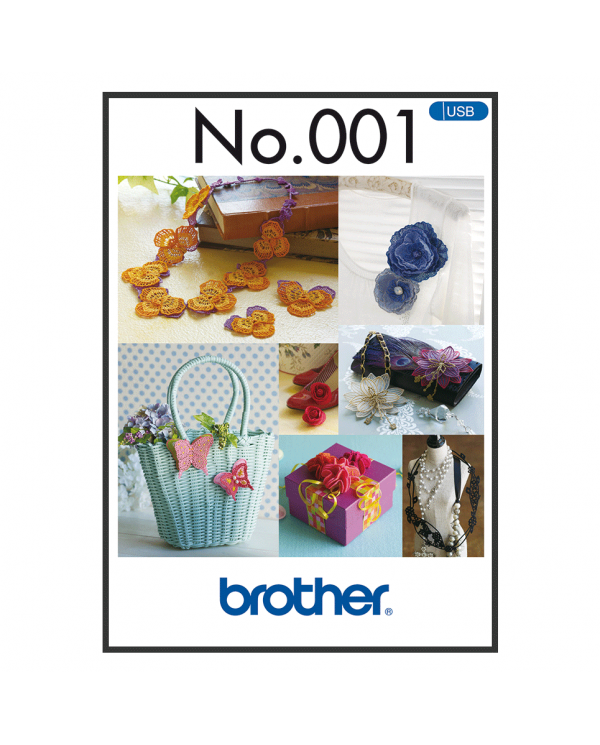 BLECUSB1 Broderie Brother Collection 1 - Broderie avec des motifs 3D