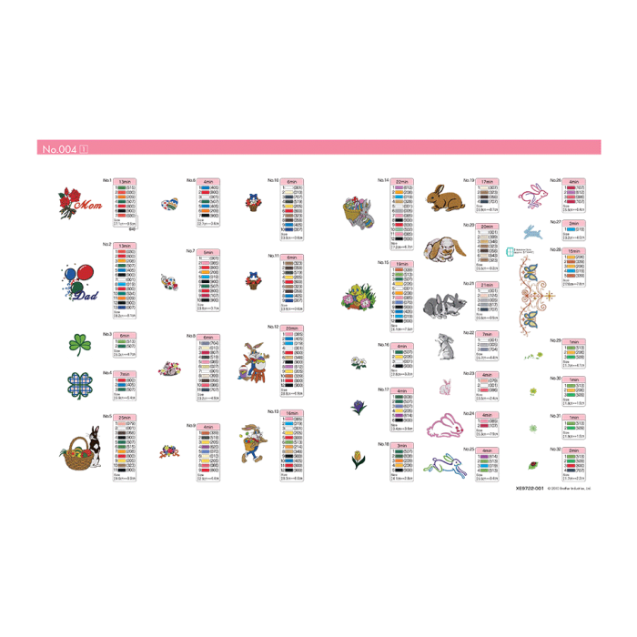 BLECUSB4 Ricami Brother Collection 4 - Spring