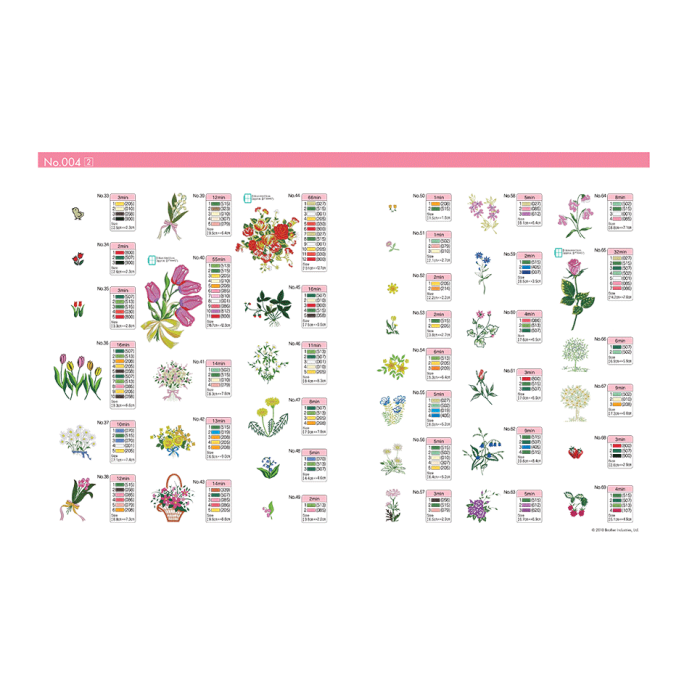 BLECUSB4 Ricami Brother Collection 4 - Printemps