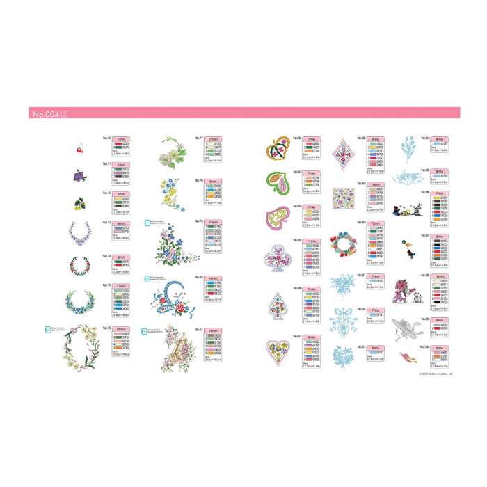 BLECUSB4 Ricami Brother Collection 4 - Printemps