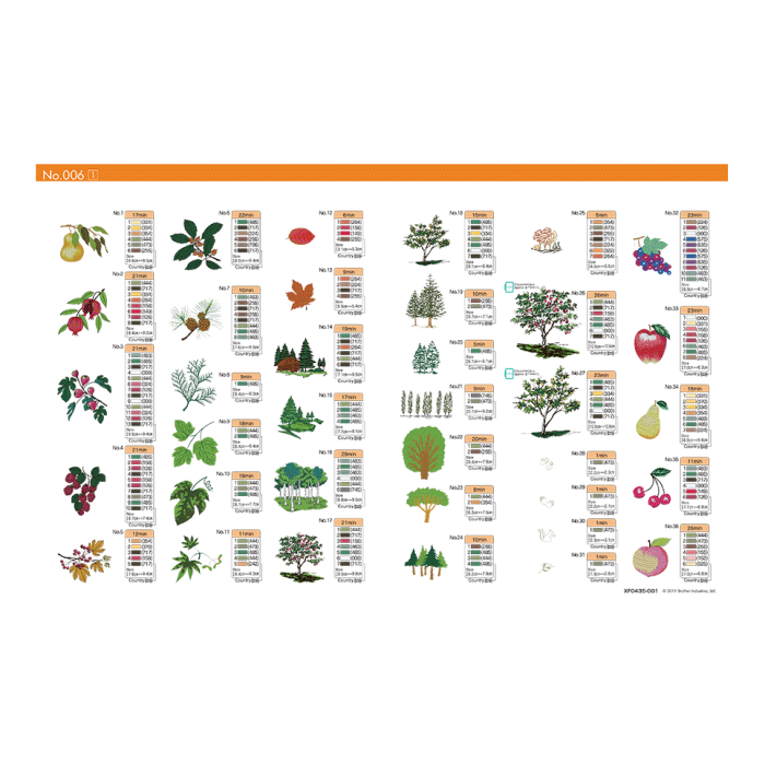 BLECUSB6 Ricami Brother Collezione 6 - Stagione autunnale