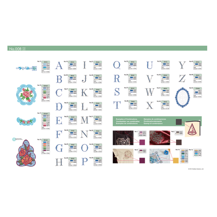 BLECUSB8 Ricami Brother Collection 8 - Point coupé