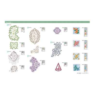 BLECUSB8 Ricami Brother Collection 8 - Point coupé