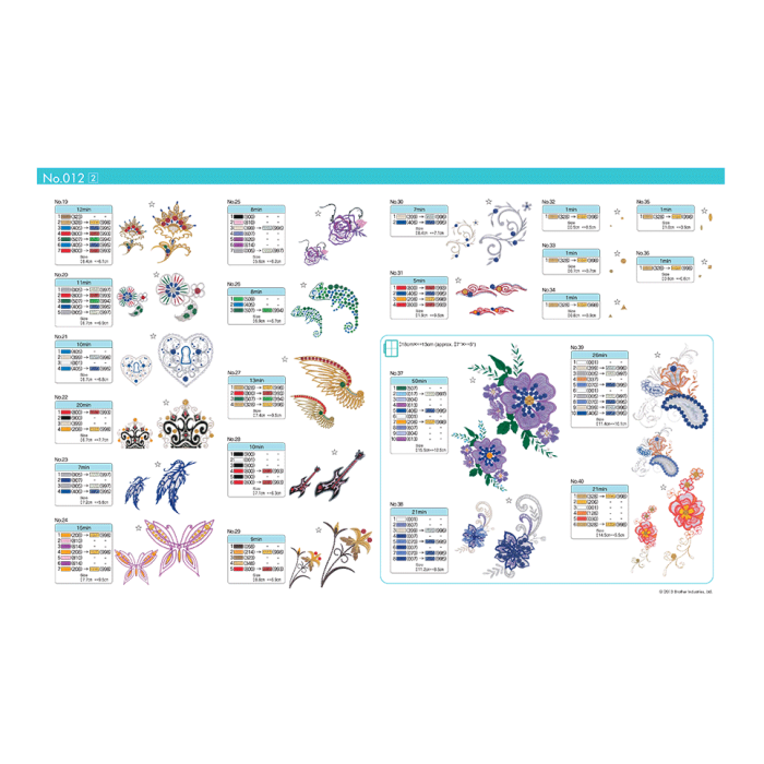 BLECUSB12 Ricami Brother Collection 12 - Inspiration Fantasy