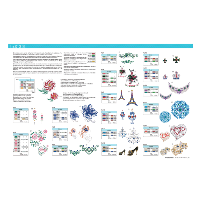 BLECUSB12 Ricami Brother Collezione 12 - Ispirazione Fantasia