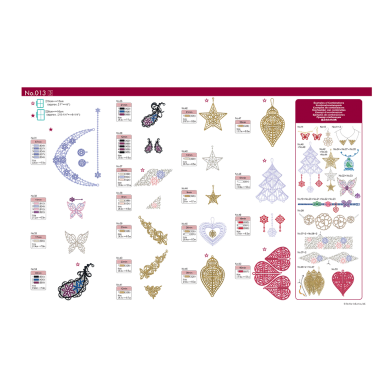 BLECUSB13 Ricami Brother 13 Collection - Dentelle en 3D