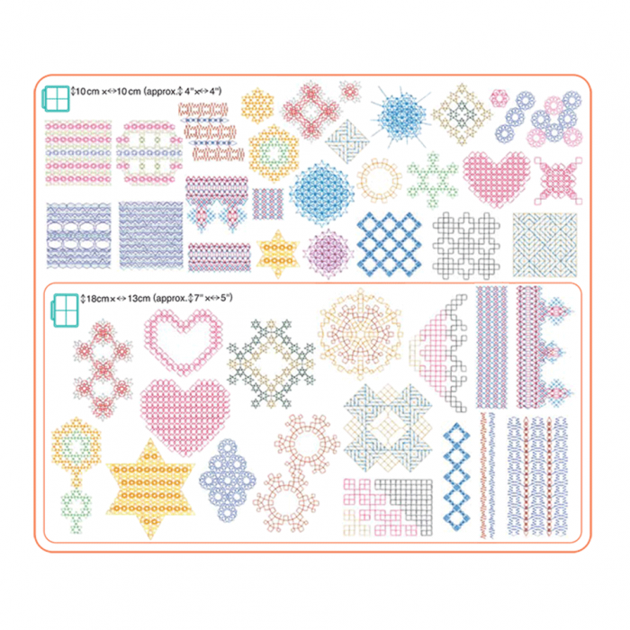 BLECUSB14 Ricami Brother Collezione 14 - Punto Smocking