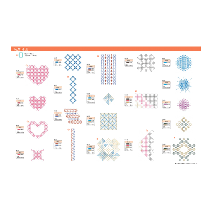 BLECUSB14 Ricami Brother Collection 14 - Punto Smocking