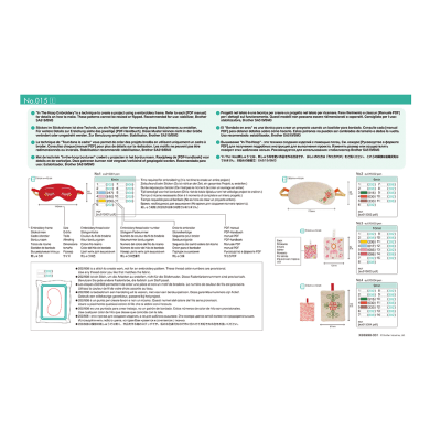 BLECUSB15 Ricami Brother Collection 15 - Projets terminés avec votre...