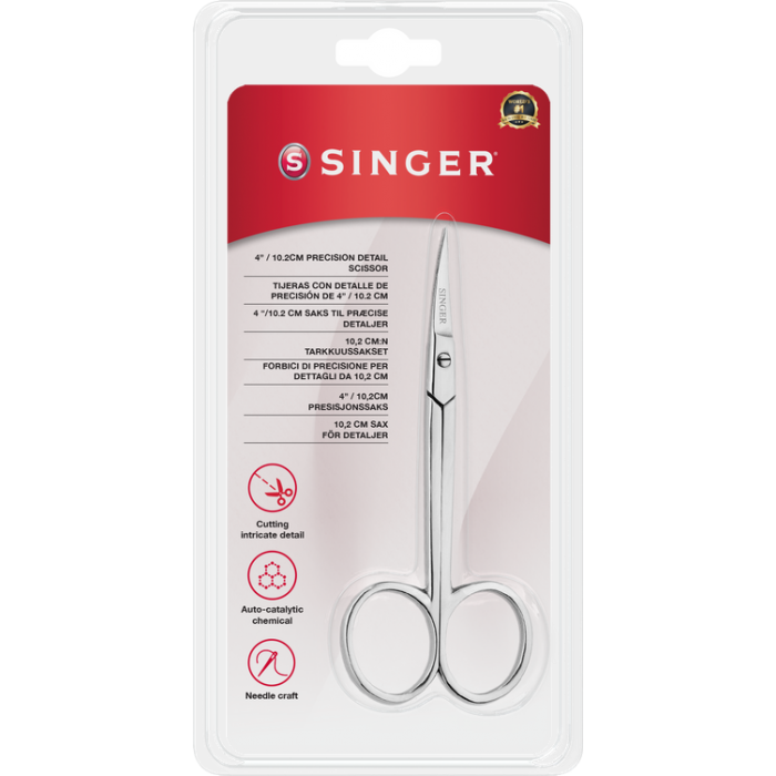 Singer 250014202 Forbici per dettagli di precisione curva da 4” / 10,2cm