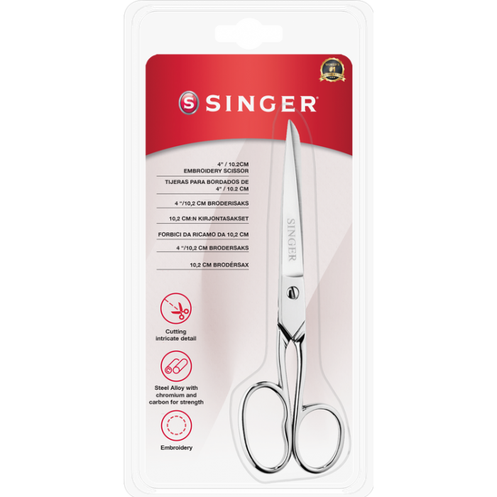 Singer 250014302 4" / 10.2cm Embroidery Scissors -
