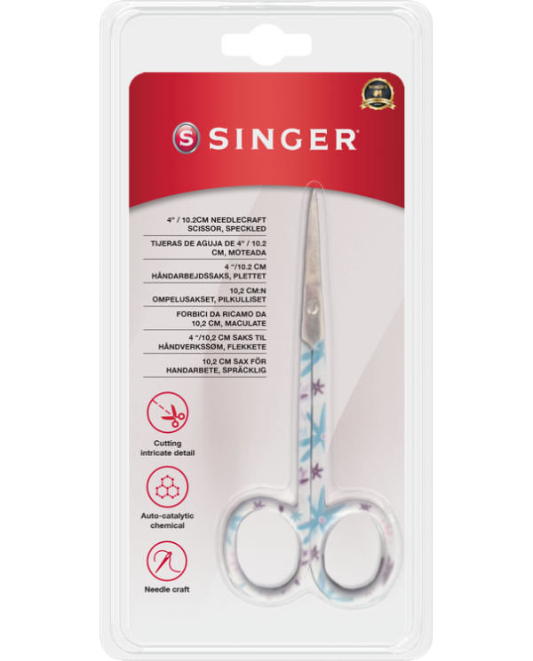 Sewing scissors 4" / 10.2 cm. – Multi Color