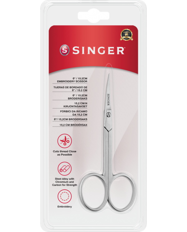 Singer 250015302 6" / 15,2 cm Ciseaux à broder