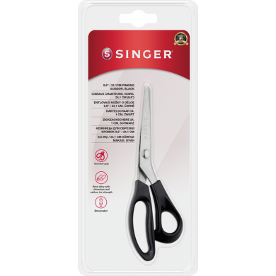 Singer 250016603 Forbice frastagliatrice da 9,5"/24,1 cm. nera