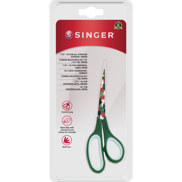 Singer All-Purpose Scissors - 7.75"/19.7cm Multicolor