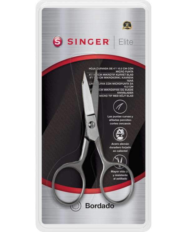 Curved Embroidery Scissors with 4"/10.2 cm Micro Tip - 250048202