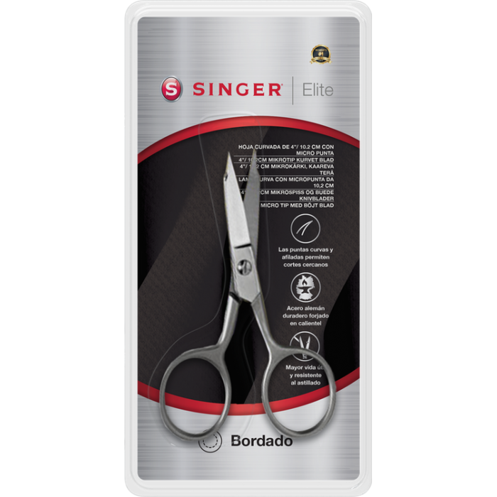 Curved Embroidery Scissors with 4"/10.2 cm Micro Tip - 250048202