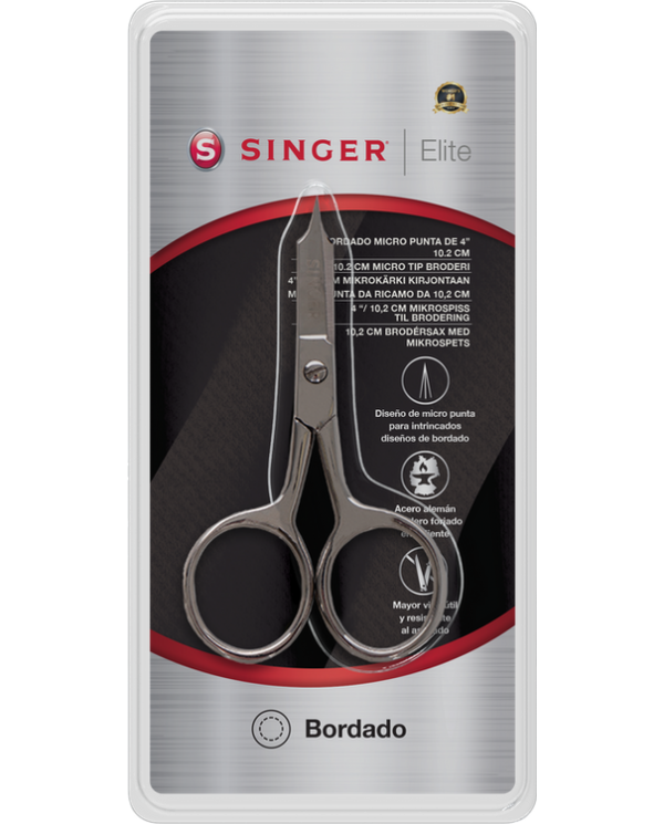 Singer 250048302 Straight Blade Scissors with 4"/10.2 cm Micro Tip