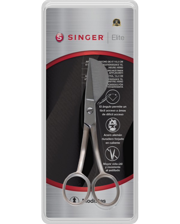 Singer 250048802 Ciseaux à bec de canard pour applications de 6"/15,2 pour la main droite