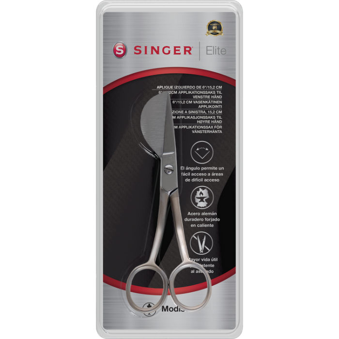 Singer 250048902 Duckbill Scissor for Left Hand Appliqué - 6"/15.2 cm -