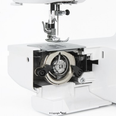 TEXI FOX 25 Mechanical Sewing Machine with Base Extension and Overlock Foot