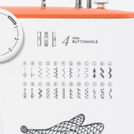 TEXI FOX 25 Macchina per cucire meccanica con allungabase e piedino tagliacuci