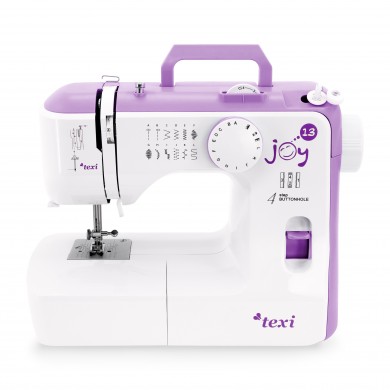 Macchina per cucire meccanica Texi Joy 13 con allungabase - Purple