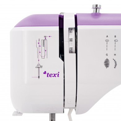 Texi Joy 13 Macchina per cucire meccanica con allungabase - Purple