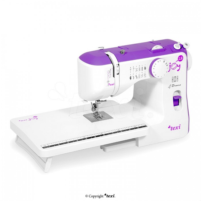Texi Joy 13 Mechanical Sewing Machine with Base Extension - Purple