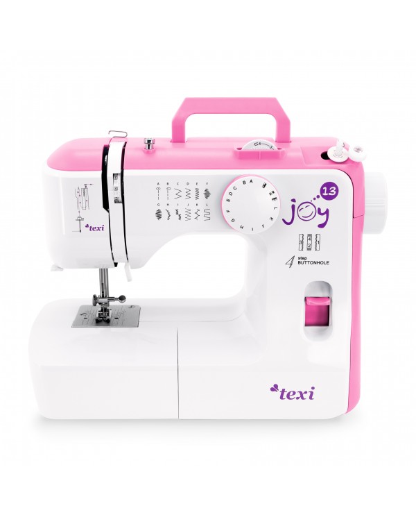 Texi Joy 13 Mechanical Sewing Machine with Base Extension - Pink