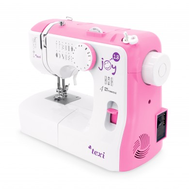 Texi Joy 13 Mechanical Sewing Machine with Base Extension - Pink