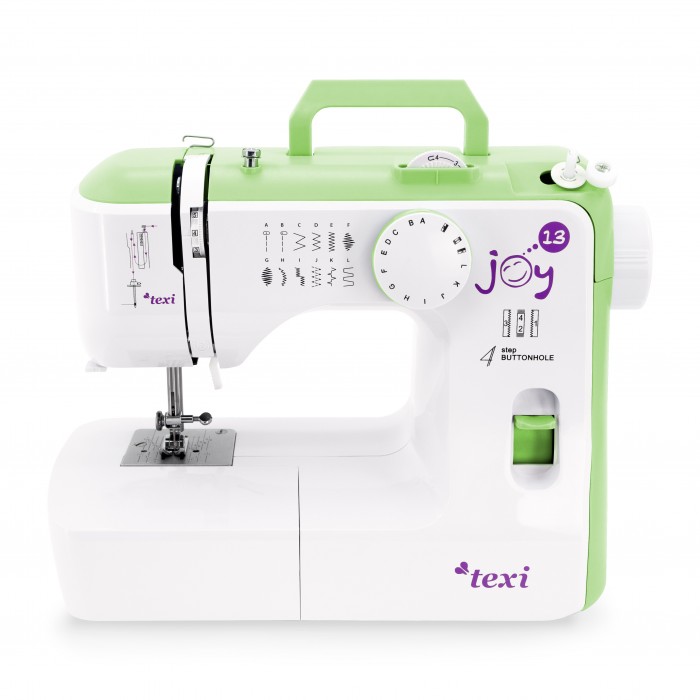 Macchina per cucire meccanica Texi Joy 13 con allungabase - Green