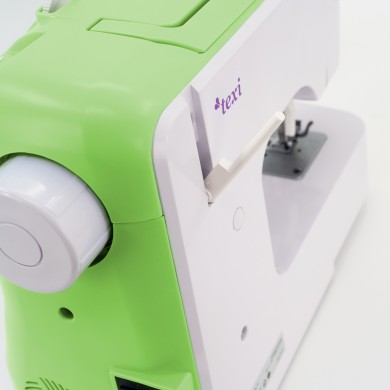 Texi Joy 13 Mechanical Sewing Machine with Base Extension - Green