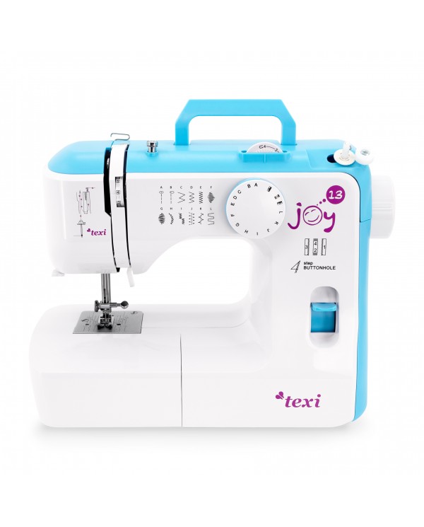 Texi Joy 13 Mechanical Sewing Machine with Base Extension - Blue