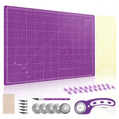 TEXI CRAFT VIOLA 60X45 Kit per tagliare e rifinire, dimensioni 60 x 45 cm