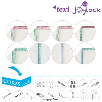 Available stitches - TEXI Joylock 2/4 Overlocker