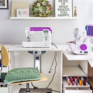 Armoire machine à coudre et sursempileuse SESAME DUO TW