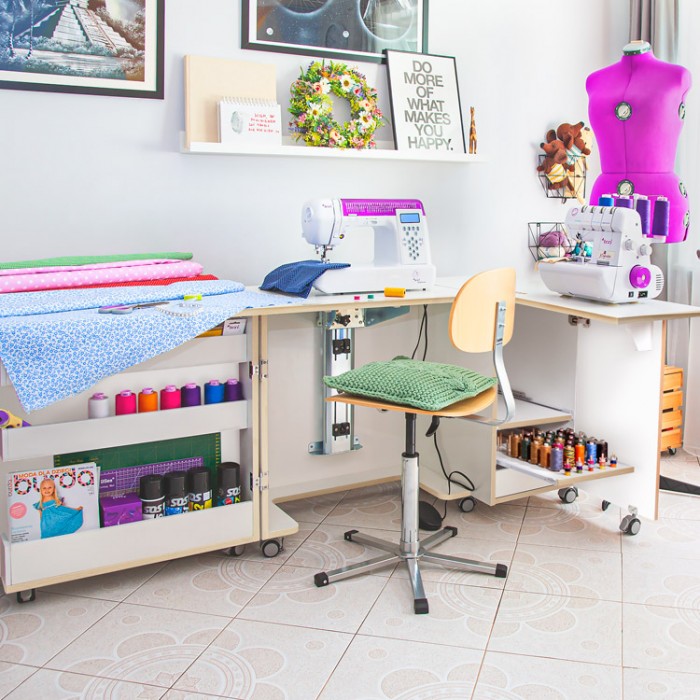 Armoire machine à coudre et sursemblant SESAME DUO RS