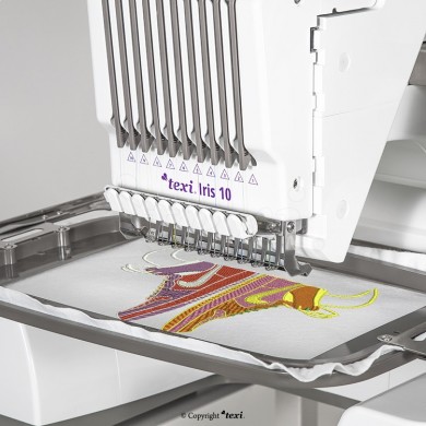 Professional Embroiderer Texi IRIS 10 10 Needle Embroiderer Embroidery Area