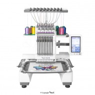 Professional Embroiderer Texi IRIS 10 10 Needle Embroiderer Embroidery Area