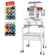 Brodeuse professionnelle Texi - Zone de broderie 10 aiguilles 31 x 21 Cerceau inclus
